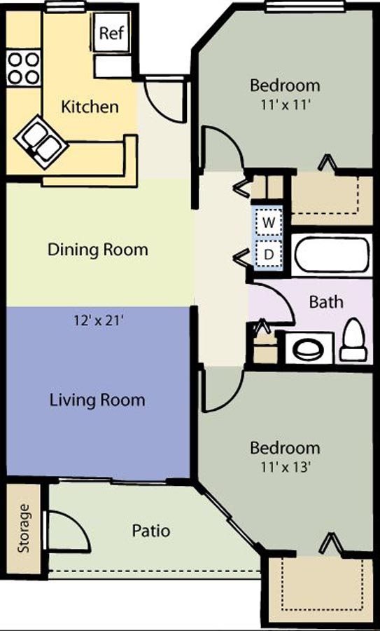 The Burgundy Floor Plan 7
